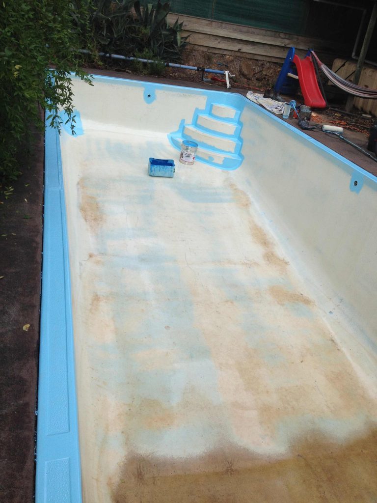 How to paint your swimming pool Poolpaintresurfacing